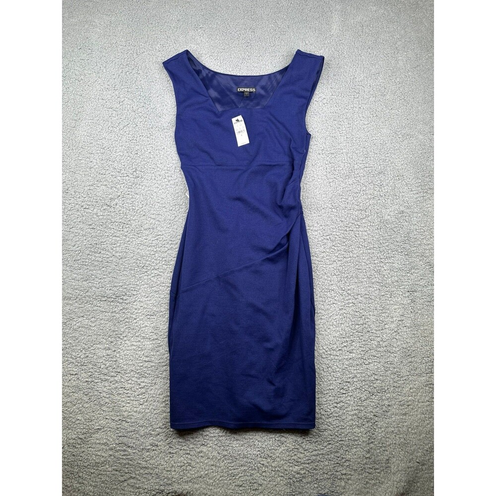 Express side ruched side zip dress NWT sz 2
